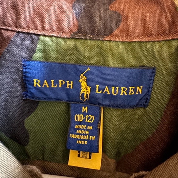 Ralph Lauren Green and Brown Lightweight Shirt Jacket - Picture 2 of 4